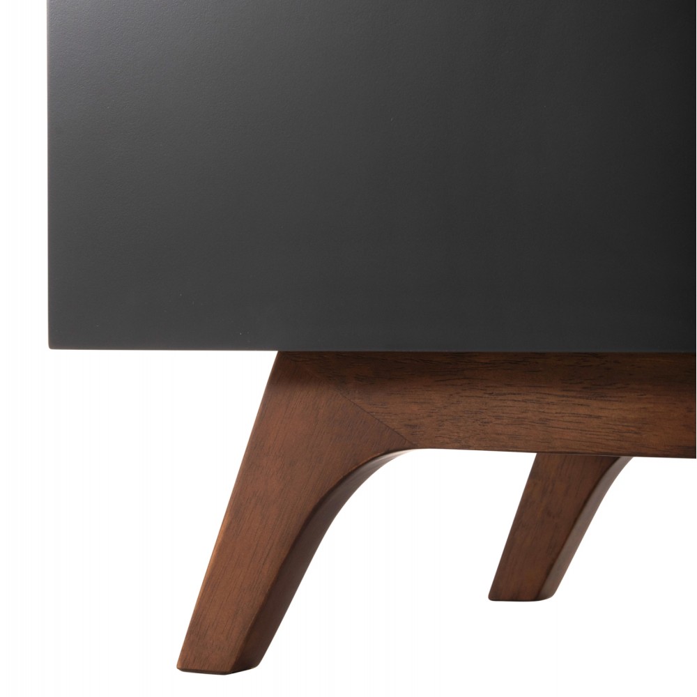 Μπουφές "PREDA" σε καρυδί/γκρί χρώμα 167x28-40x80