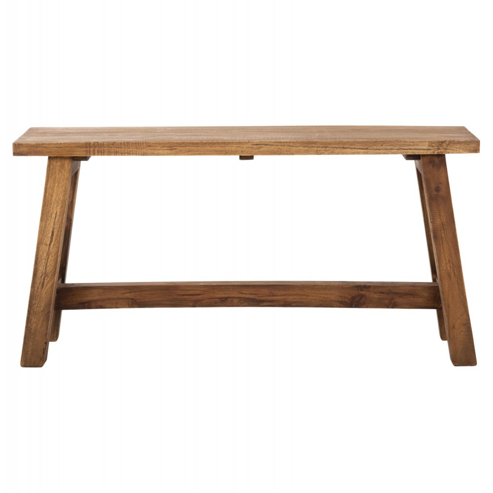 Τραπεζάκι βοηθητικό "RANCH" από ξύλο σε φυσικό χρώμα 90x25x45