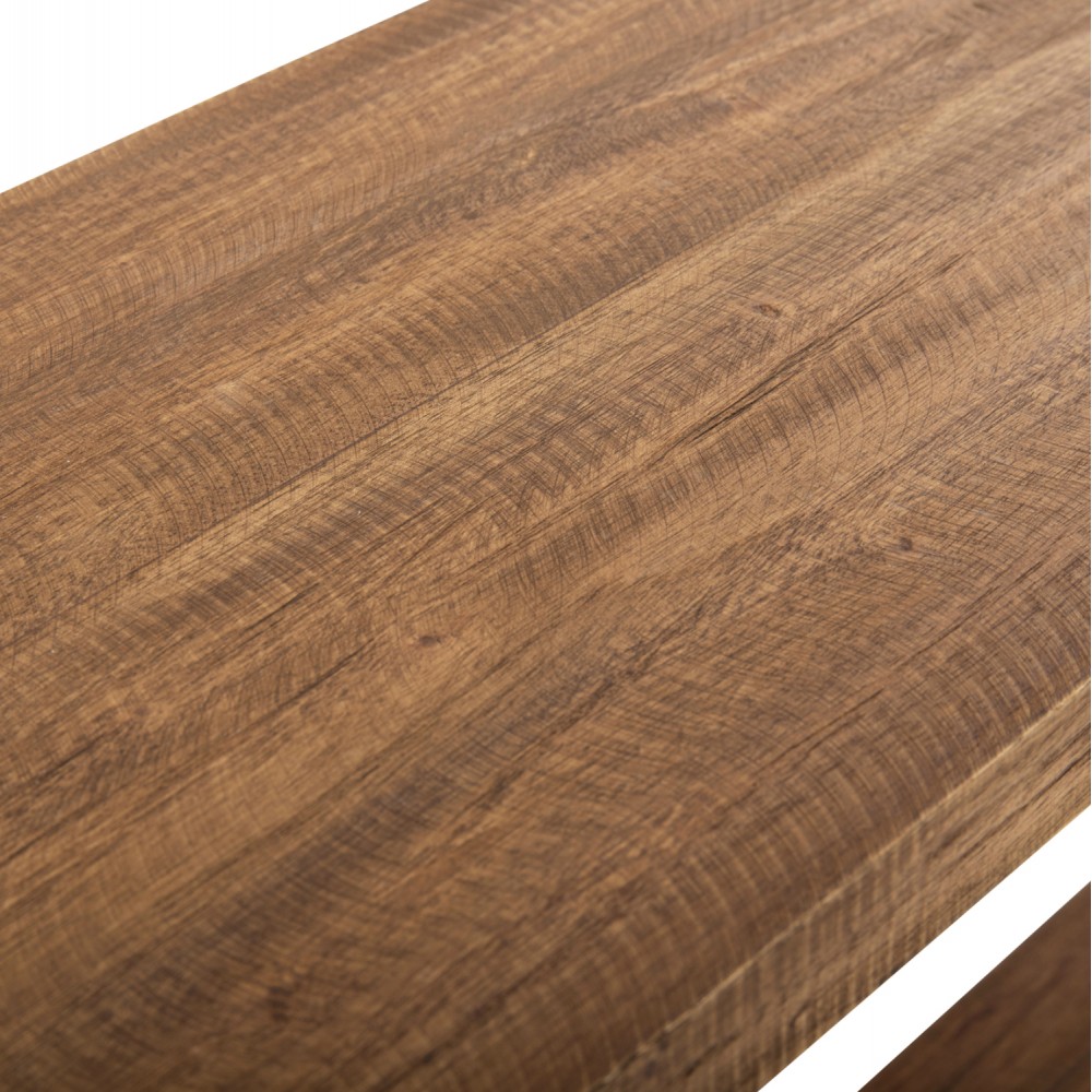 Τραπεζάκι βοηθητικό "RANCH" από ξύλο σε φυσικό χρώμα 90x25x45