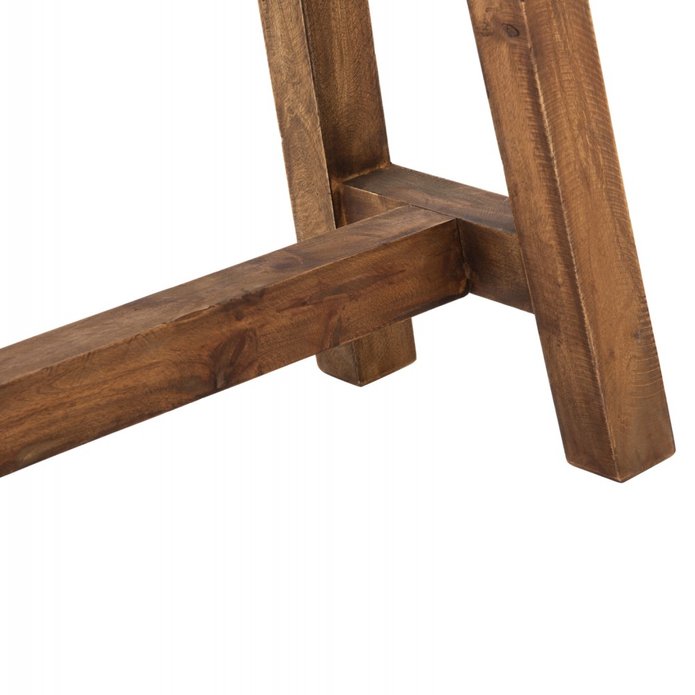 Τραπεζάκι βοηθητικό "RANCH" από ξύλο σε φυσικό χρώμα 90x25x45