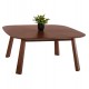 Τραπέζι σαλονιού "RINER" από ξύλο σε χρώμα καρυδί 100x100x45