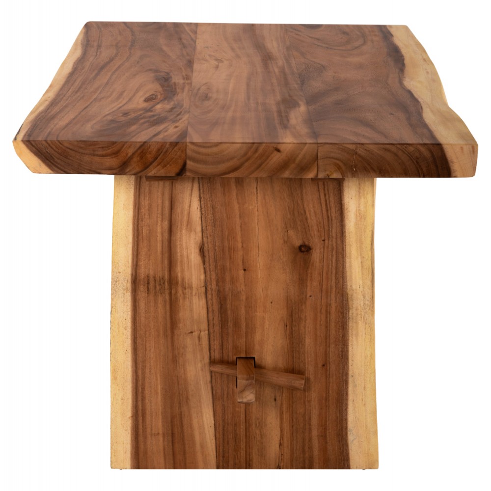 Τραπέζι τραπεζαρίας "EGON" από ξύλο σε χρώμα φυσικό 200x100x80