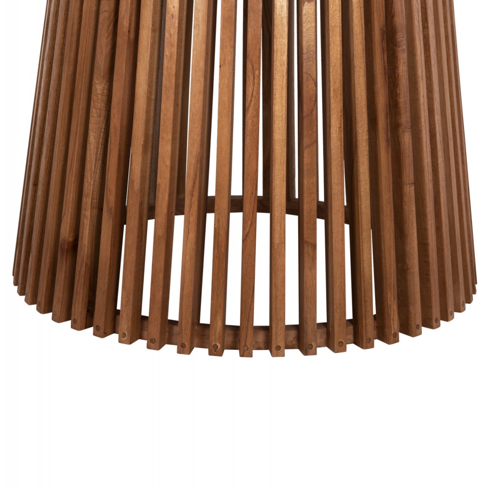 Τραπέζι τραπεζαρίας από ξύλο σε χρώμα φυσικό Φ150x78