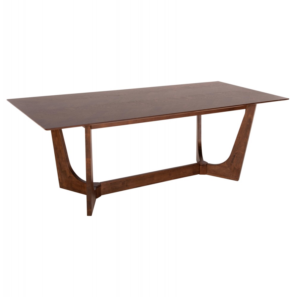 Τραπέζι τραπεζαρίας σε χρώμα καρυδί 200x100x75