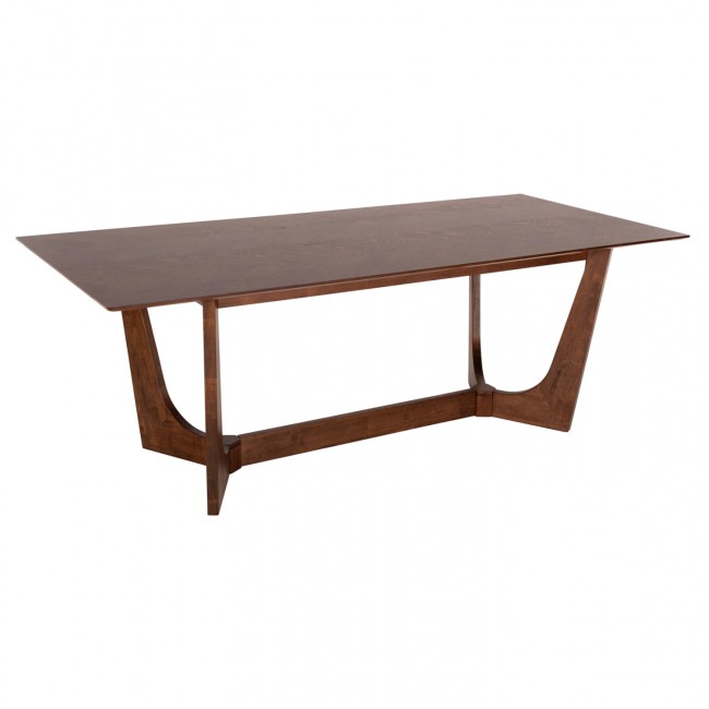 Τραπέζι τραπεζαρίας σε χρώμα καρυδί 200x100x75