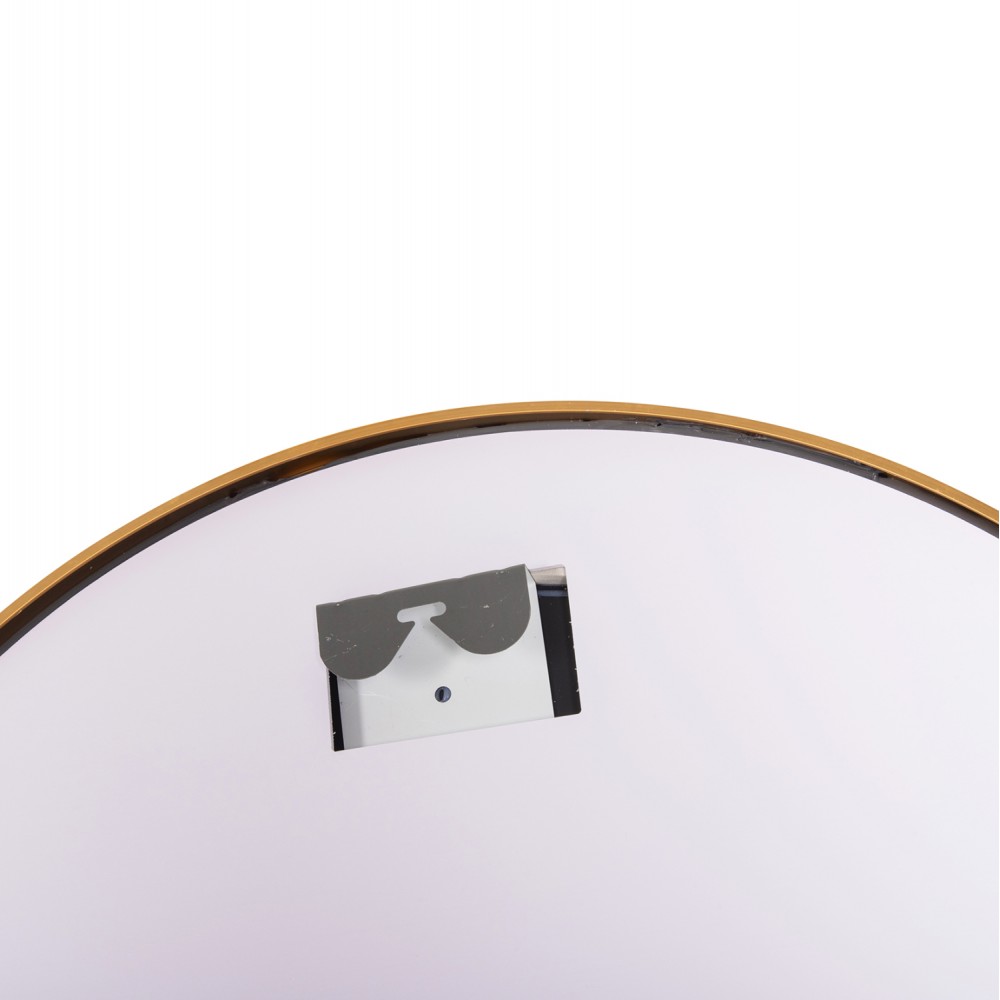 Καθρέπτης τοίχου με φωτισμό από αλουμίνιο σε χρώμα χρύσο Φ60x3