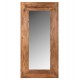 Καθρέπτης τοίχου "YORKSHIRE" από ξύλο σε χρώμα φυσικό 160x230
