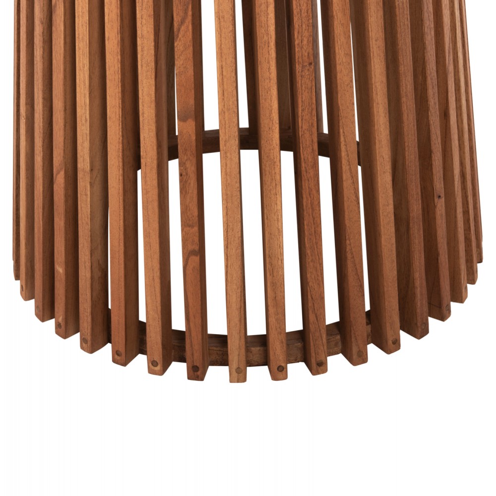 Τραπέζι τραπεζαρίας "FRANTZ" από ξύλο σε χρώμα φυσικό Φ120X76,5