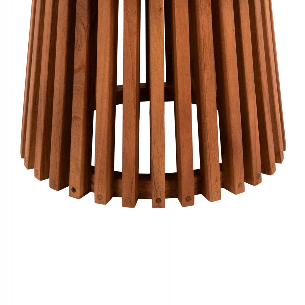 Τραπέζι σαλονιού "FRANTZ" από ξύλο σε χρώμα φυσικό Φ80X45