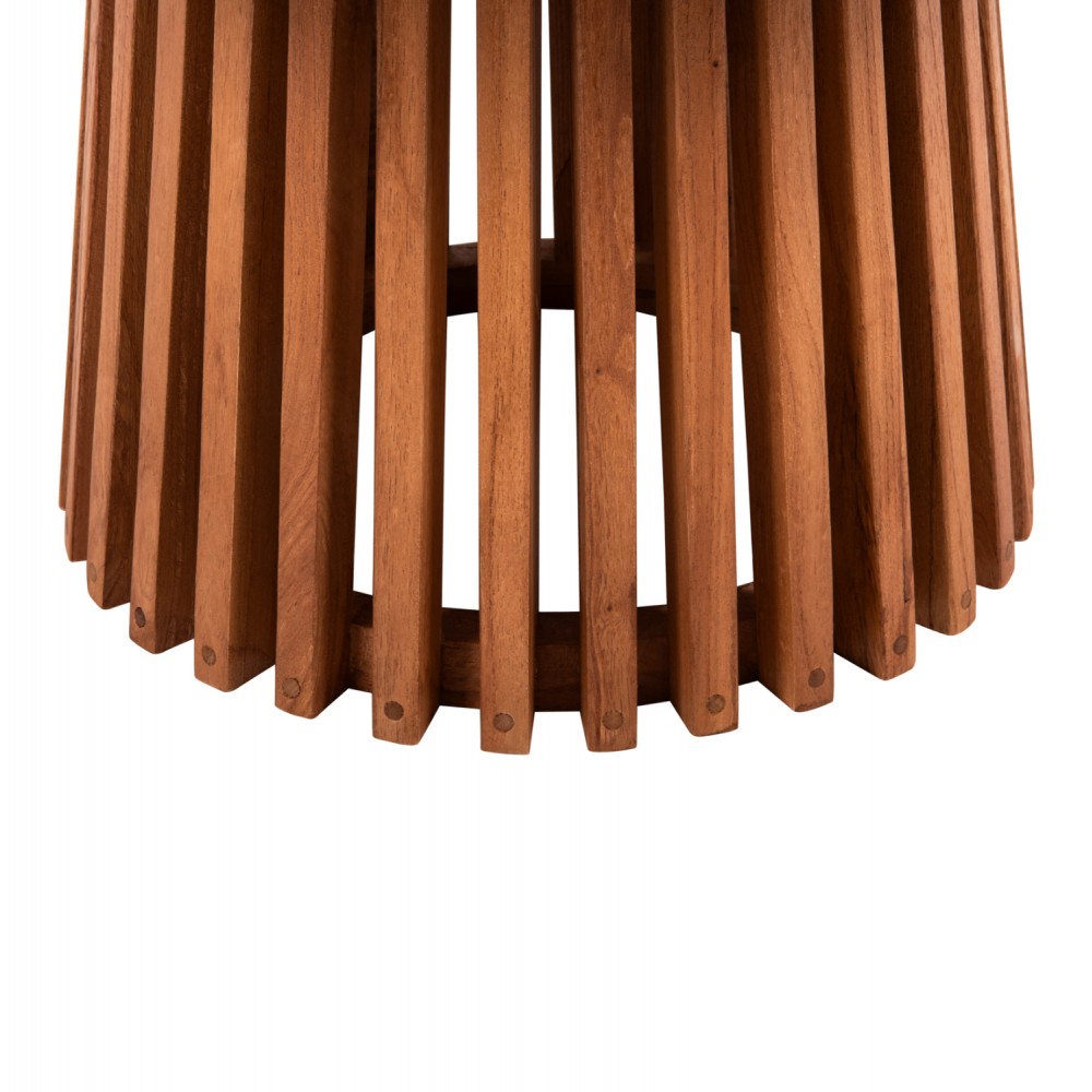 Τραπέζι σαλονιού "FRANTZ" από ξύλο σε χρώμα φυσικό Φ100X45