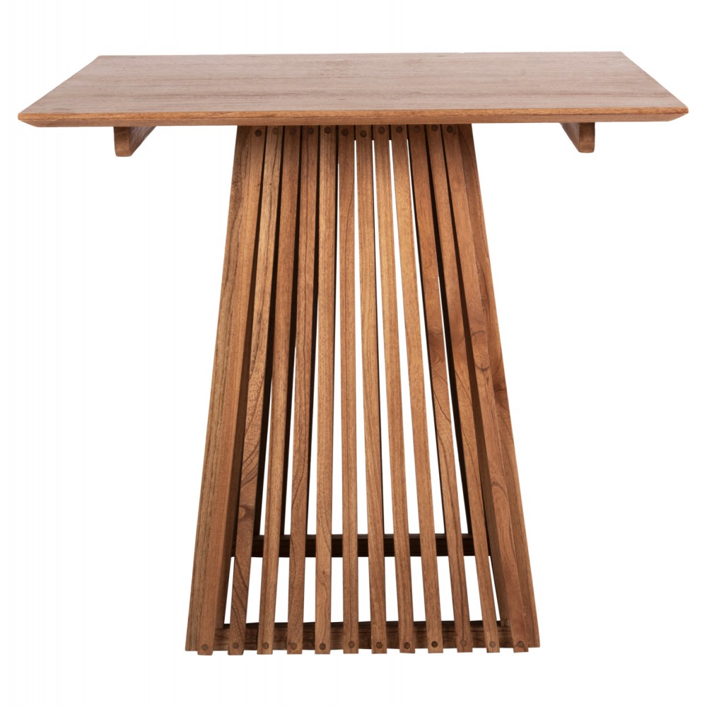 Τραπέζι τραπεζαρίας "FRANTZ" από ξύλο σε χρώμα φυσικό 80x80x75