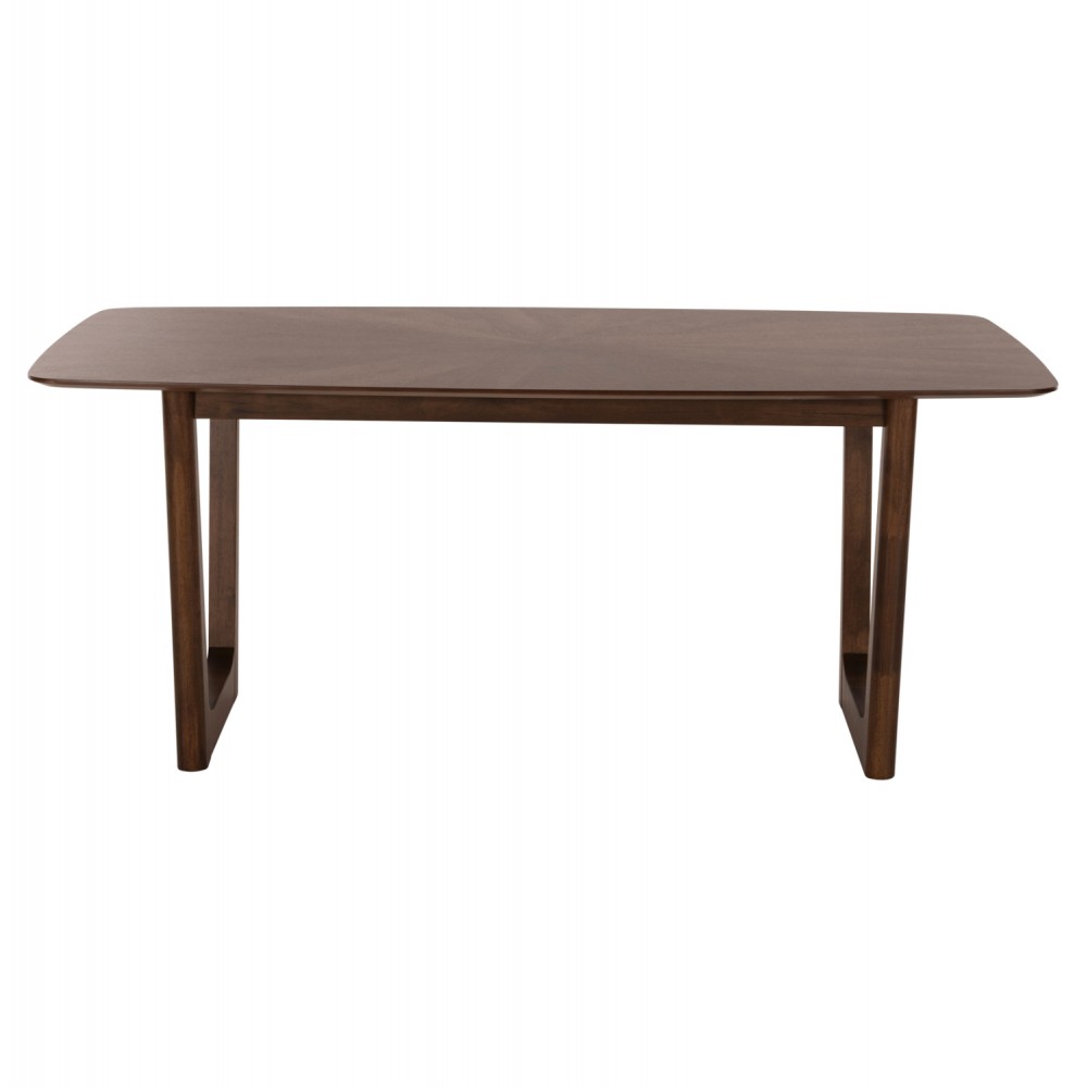 Τραπέζι τραπεζαρίας "RINER" σε χρώμα καρυδί 180x90x76