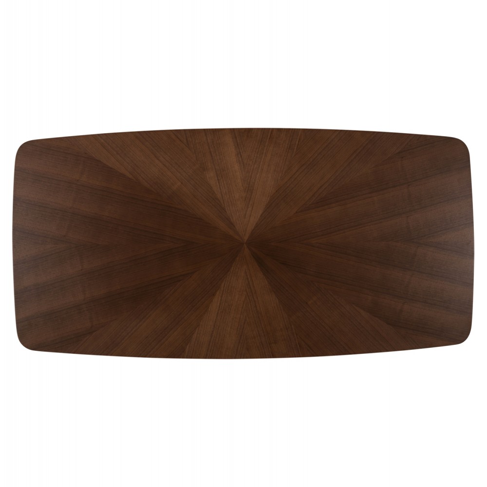 Τραπέζι τραπεζαρίας "RINER" σε χρώμα καρυδί 180x90x76