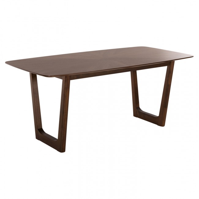 Τραπέζι τραπεζαρίας "RINER" σε χρώμα καρυδί 180x90x76