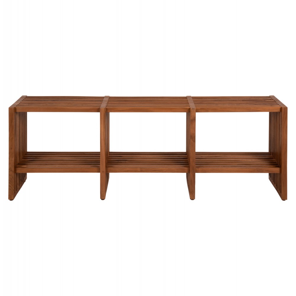 Κονσόλα "NYA" από ξύλο σε φυσικό χρώμα 130x29,5x46