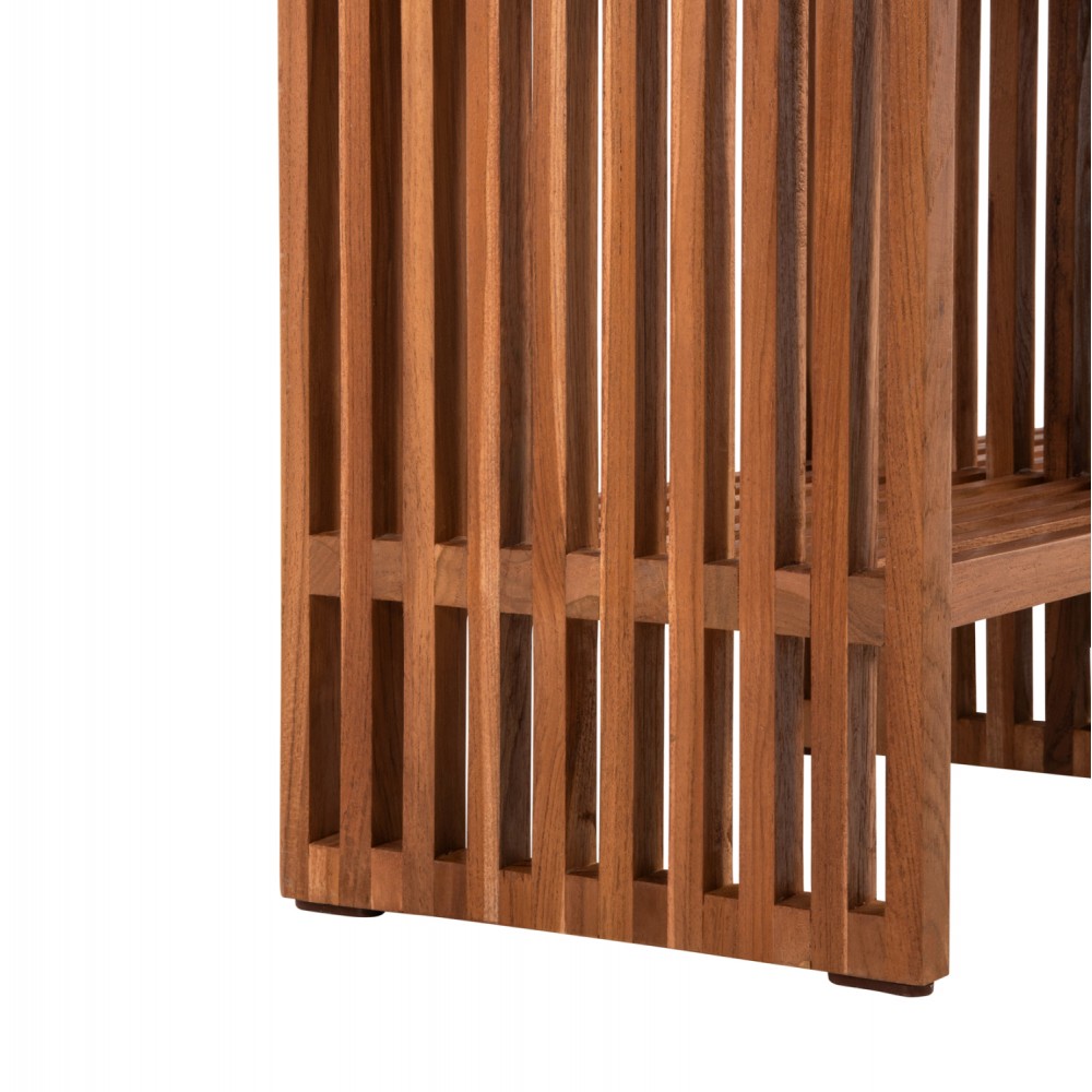 Κονσόλα "NYA" από ξύλο σε φυσικό χρώμα 130x29,5x46