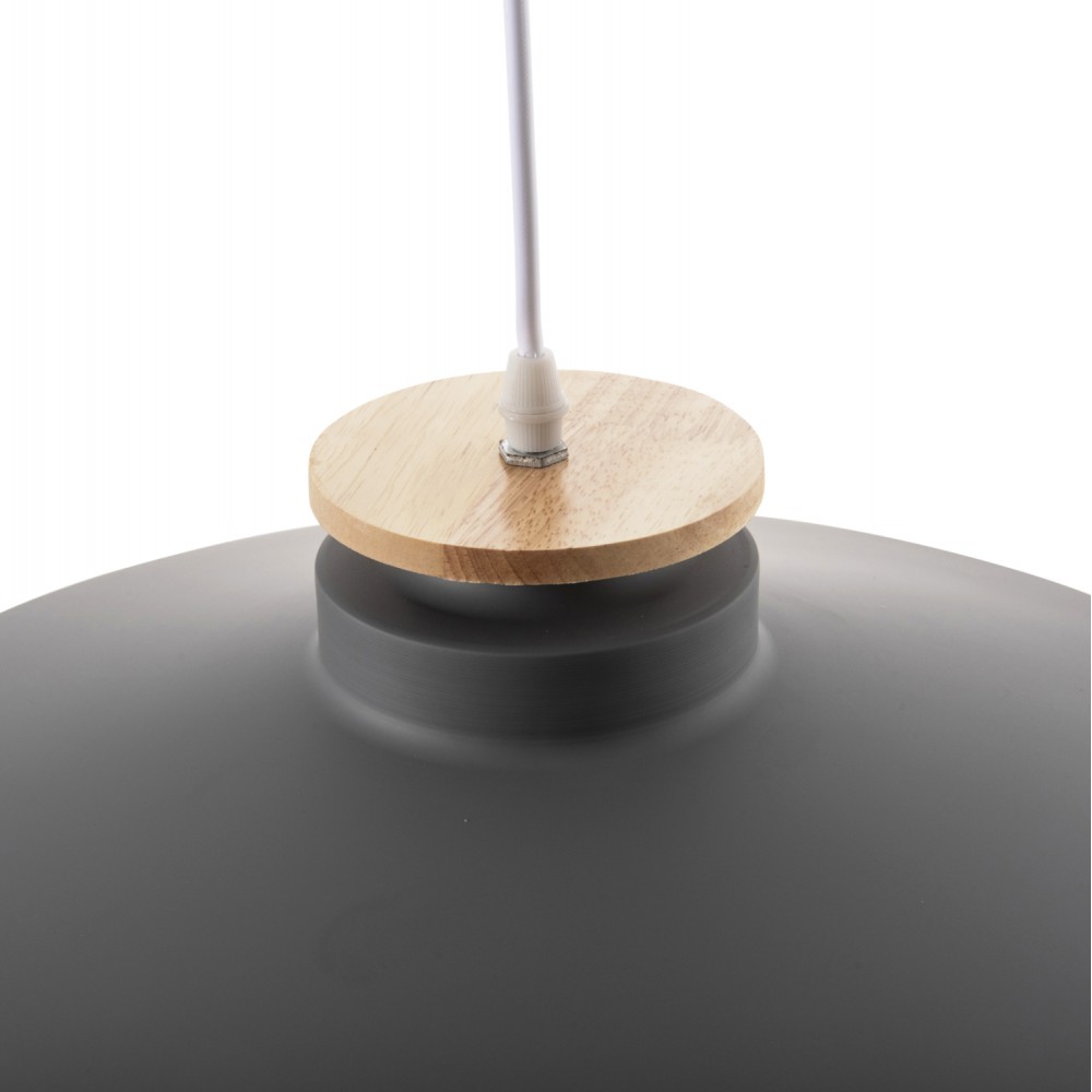 Φωτιστικό οροφής μονόφωτο από μέταλλο σε χρώμα γκρι Φ40x116