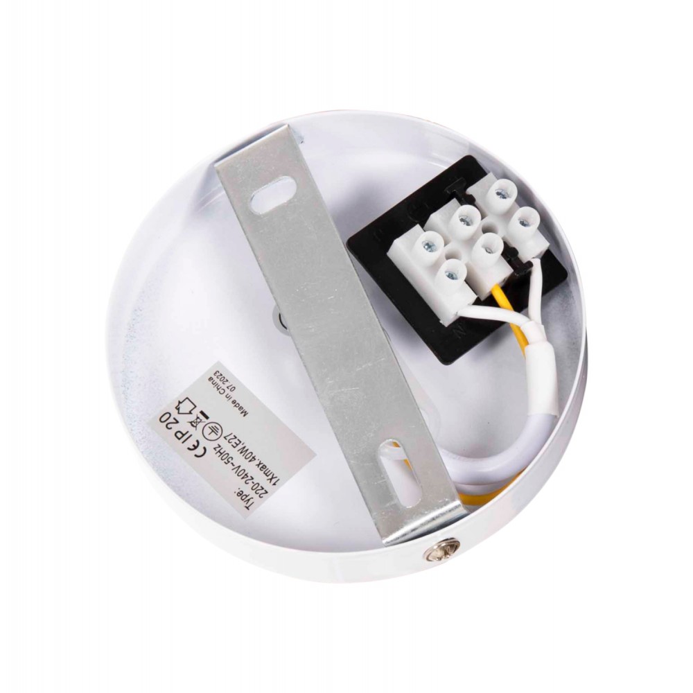 Φωτιστικό οροφής μονόφωτο από μέταλλο σε χρώμα γκρι Φ40x116