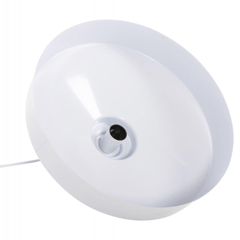 Φωτιστικό οροφής μονόφωτο από μέταλλο σε χρώμα λευκό Φ40x116