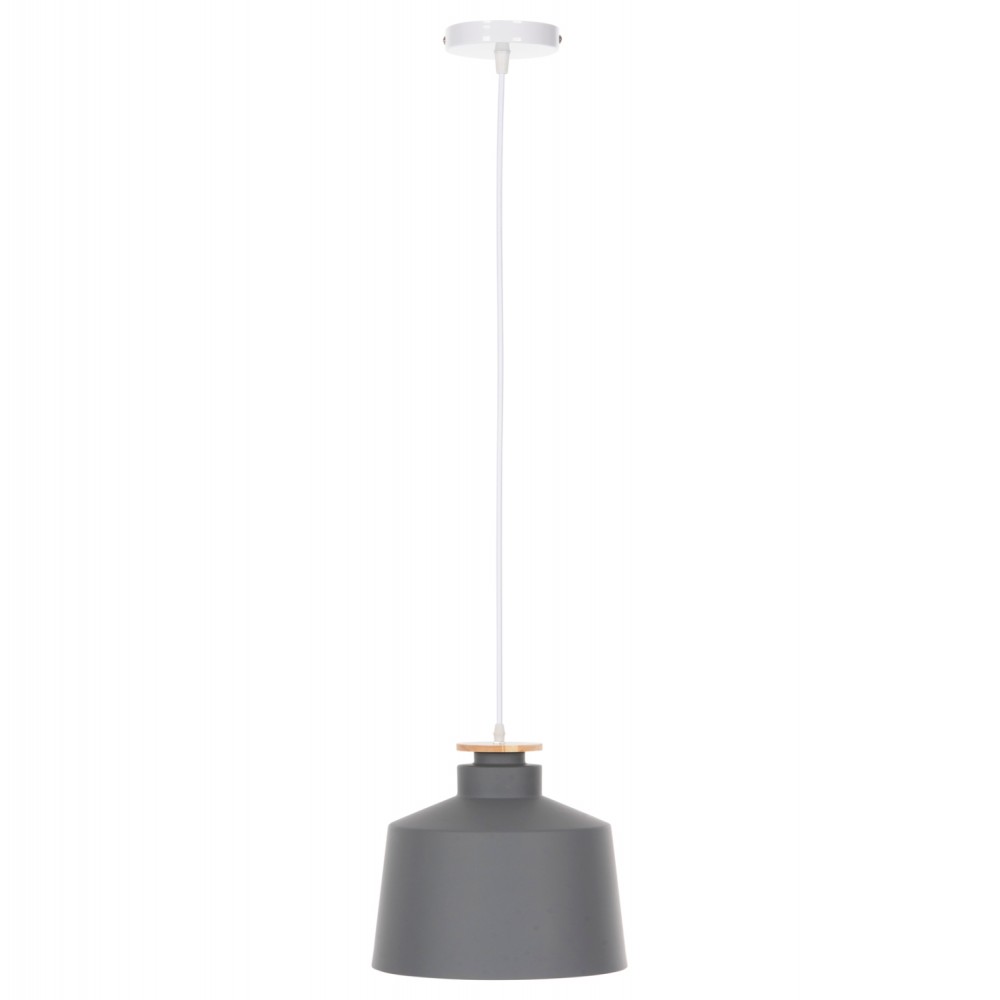 Φωτιστικό οροφής μονόφωτο από αλουμίνιο σε χρώμα γκρι Φ30x123,5