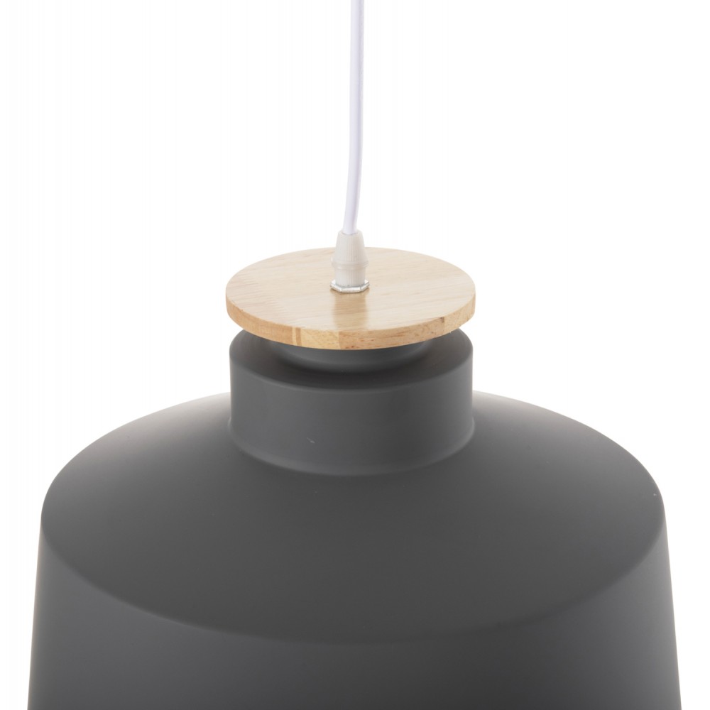 Φωτιστικό οροφής μονόφωτο από αλουμίνιο σε χρώμα γκρι Φ30x123,5