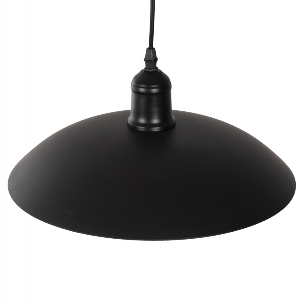 Φωτιστικό οροφής μονόφωτο από μέταλλο σε χρώμα μαύρο Φ31x110