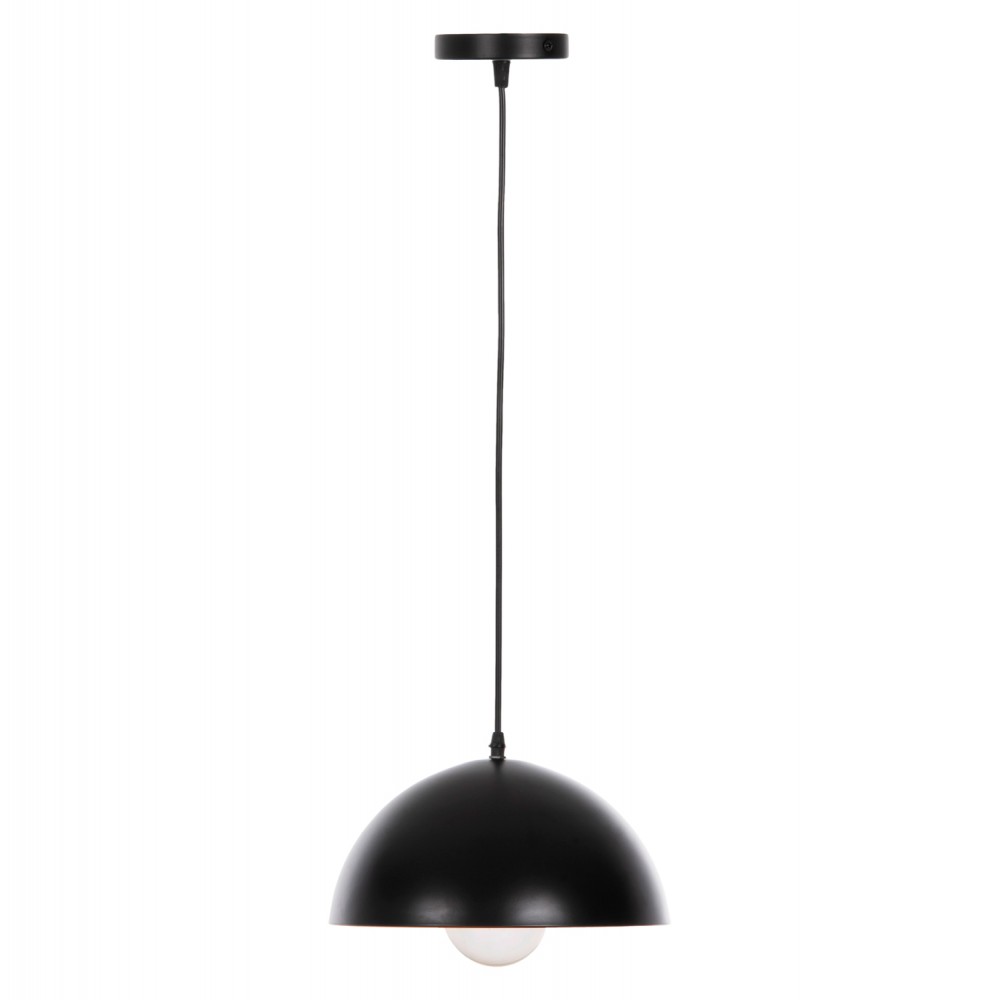 Φωτιστικό οροφής μονόφωτο από αλουμίνιο σε χρώμα μαύρο Φ29x113