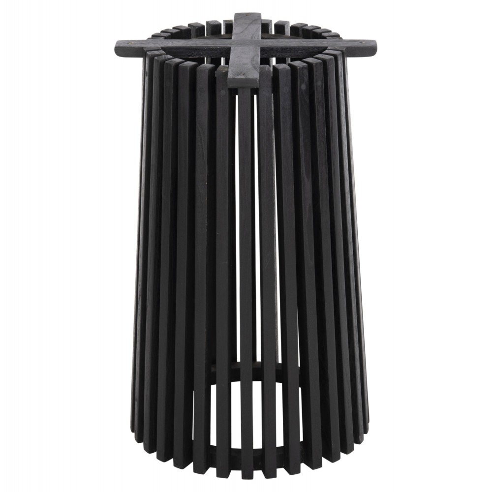 Βάση τραπεζιού "FRANTZ" από ξύλο σε χρώμα μαύρο Φ60x75,5