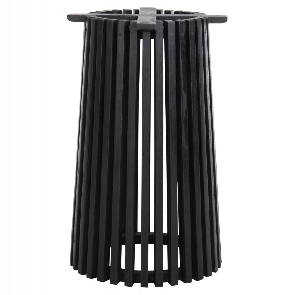 Βάση τραπεζιού "FRANTZ" από ξύλο σε χρώμα μαύρο Φ60x75,5