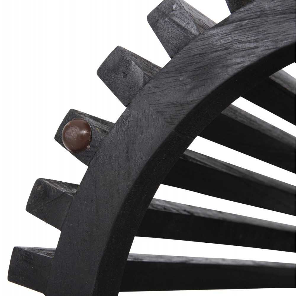 Βάση τραπεζιού "FRANTZ" από ξύλο σε χρώμα μαύρο Φ60x75,5