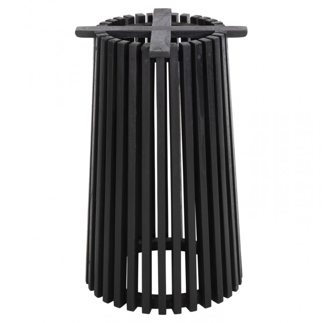 Βάση τραπεζιού "FRANTZ" από ξύλο σε χρώμα μαύρο Φ60x75,5