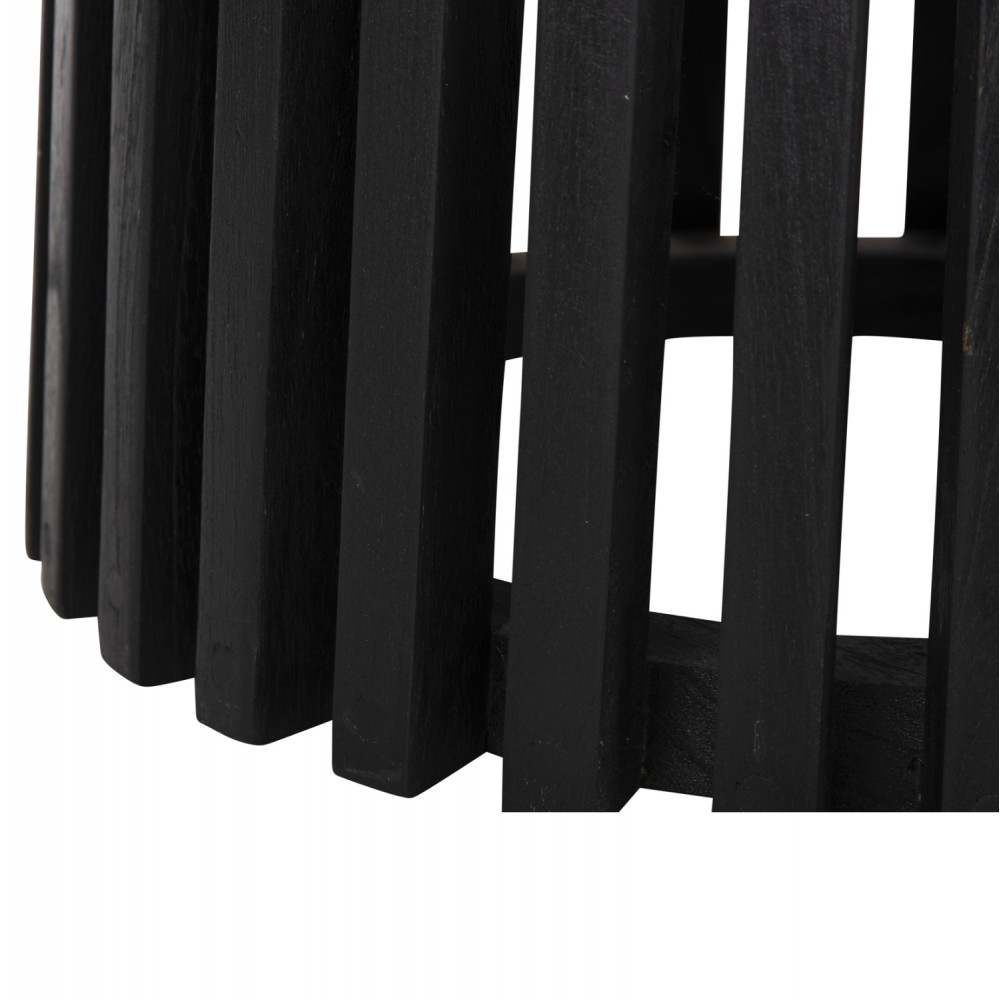 Βάση τραπεζιού "FRANTZ" από ξύλο σε χρώμα μαύρο Φ60x75,5