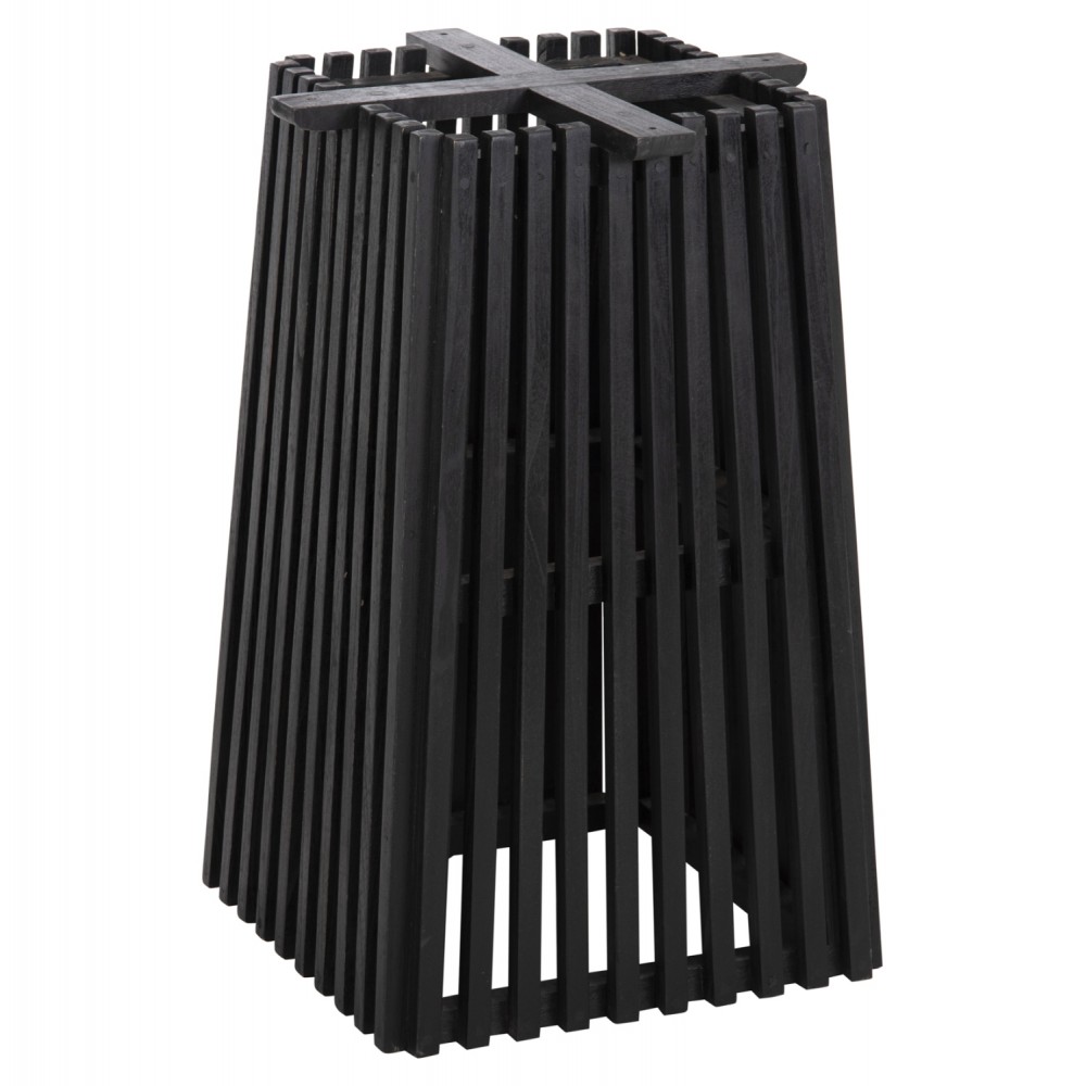 Βάση τραπεζιού "FRANTZI" από ξύλο σε χρώμα μαύρο 60x60x75