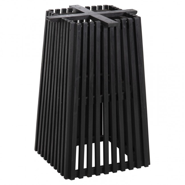 Βάση τραπεζιού "FRANTZI" από ξύλο σε χρώμα μαύρο 60x60x75