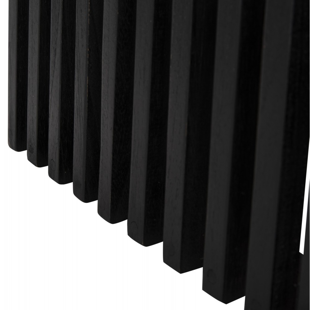 Βάση τραπεζιού "FRANTZI" από ξύλο σε χρώμα μαύρο 60x60x75