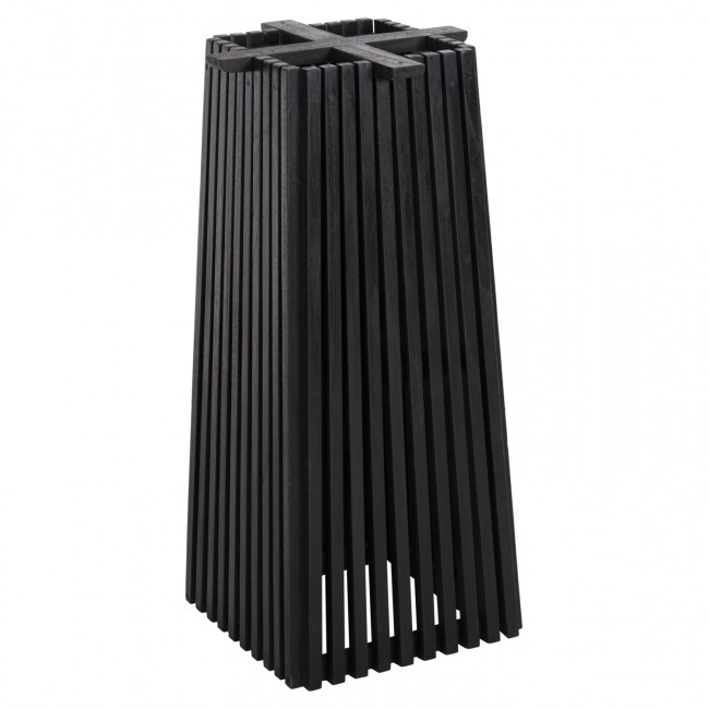 Βάση τραπεζιού "FRANTZI" από ξύλο σε χρώμα μαύρο 40x40x90