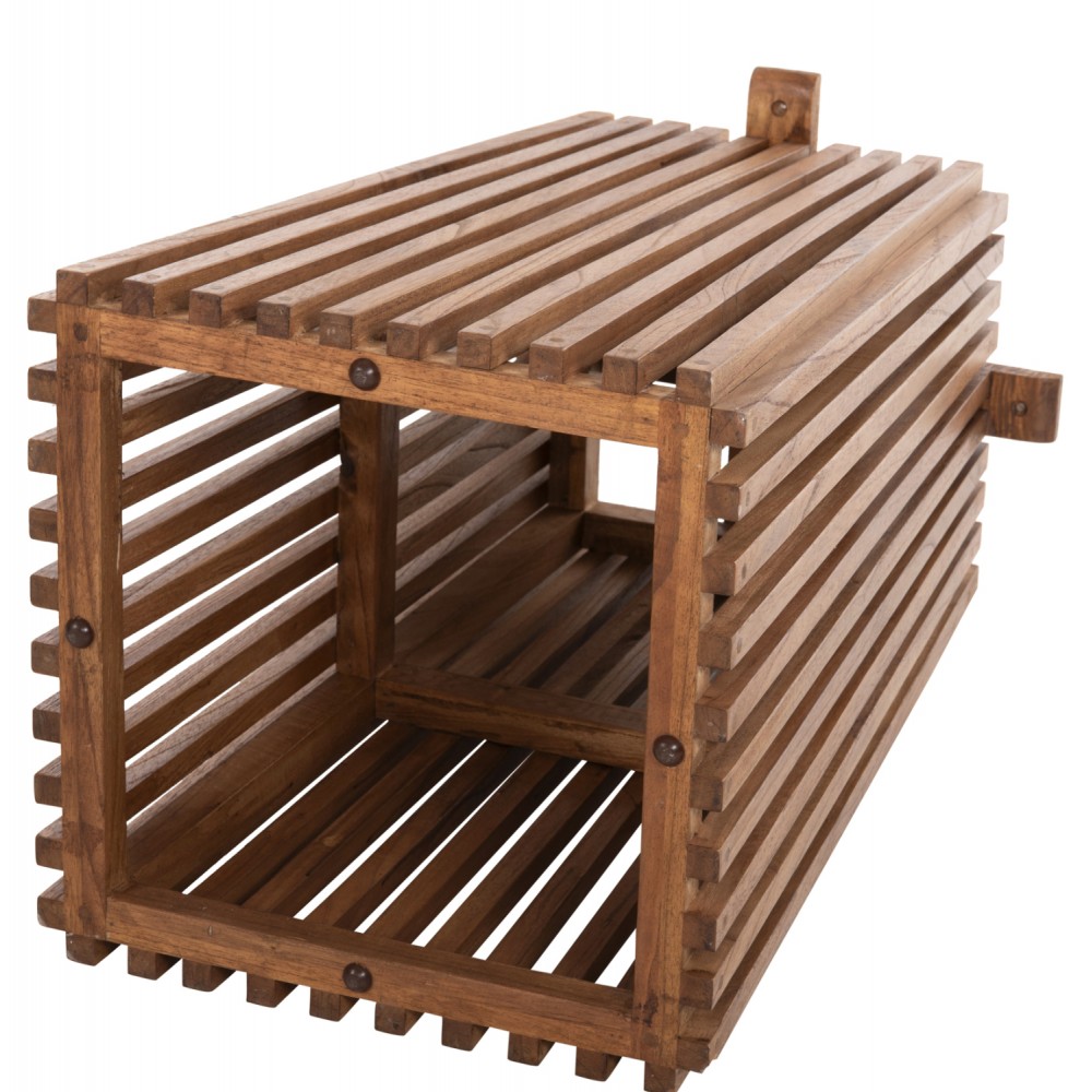 Βάση τραπεζιού "FRANTZ" από μασίφ σε χρώμα φυσικό 60x60x75