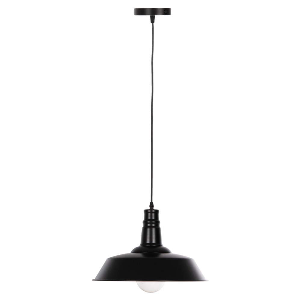 Φωτιστικό οροφής μονόφωτο από μέταλλο σε χρώμα μαύρο Φ35x112