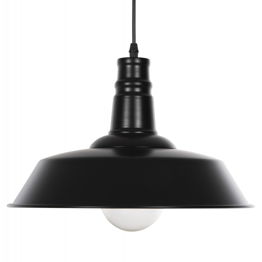 Φωτιστικό οροφής μονόφωτο από μέταλλο σε χρώμα μαύρο Φ35x112