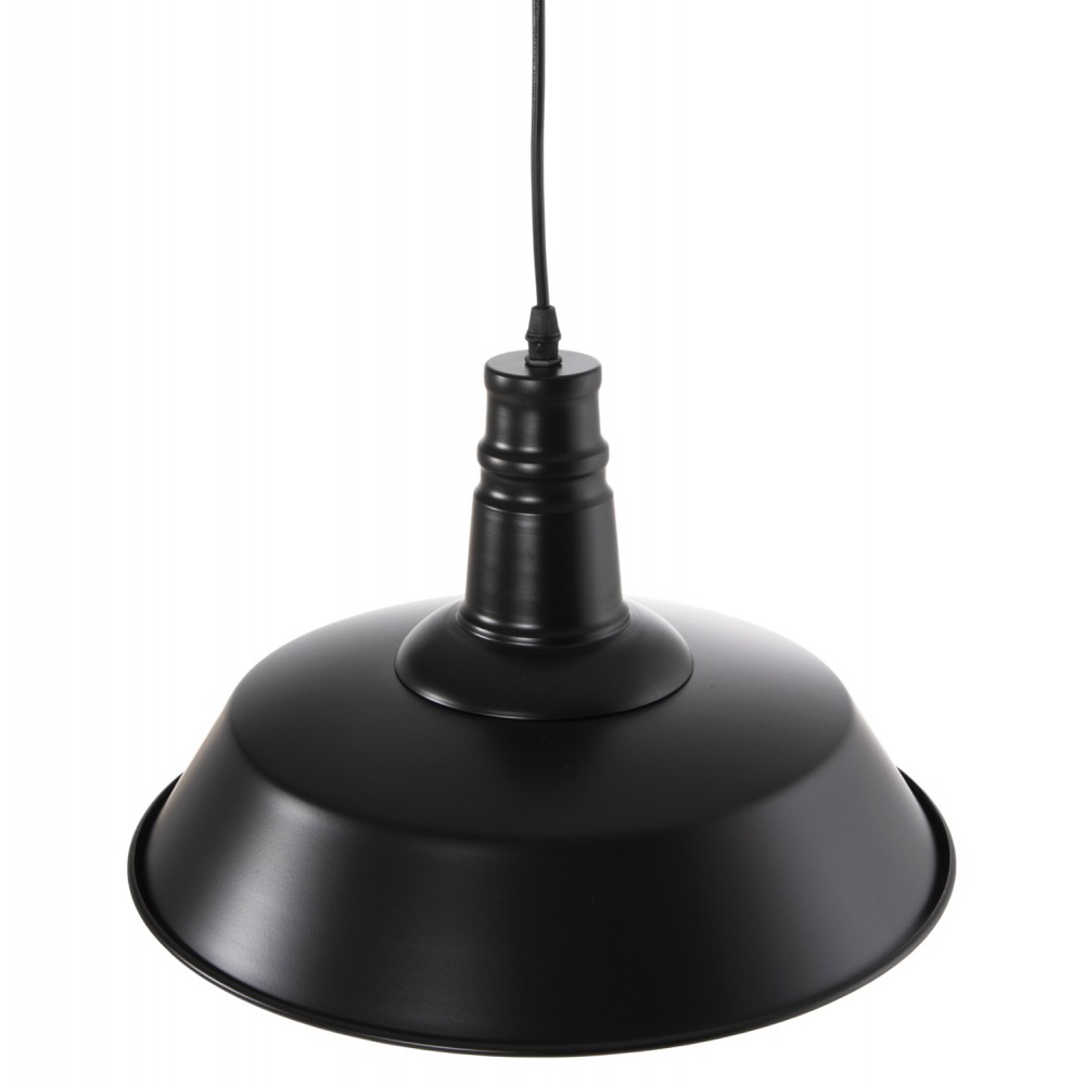 Φωτιστικό οροφής μονόφωτο από μέταλλο σε χρώμα μαύρο Φ35x112