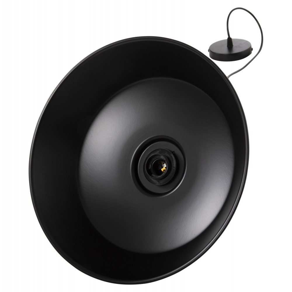 Φωτιστικό οροφής μονόφωτο από μέταλλο σε χρώμα μαύρο Φ35x112