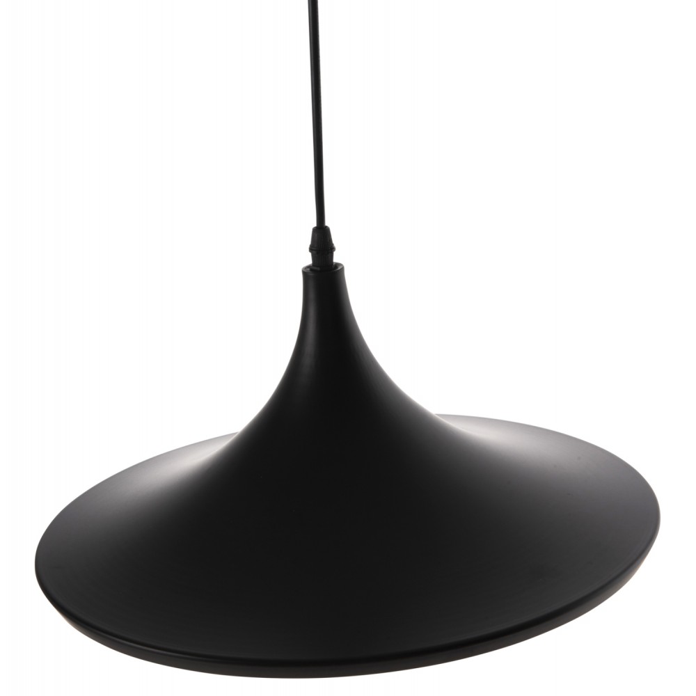 Φωτιστικό οροφής μονόφωτο από αλουμίνιο σε χρώμα μαύρο Φ36x112