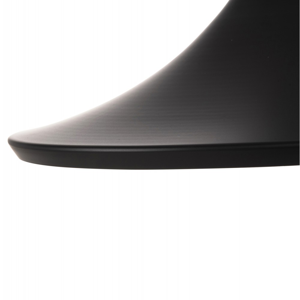 Φωτιστικό οροφής μονόφωτο από αλουμίνιο σε χρώμα μαύρο Φ36x112