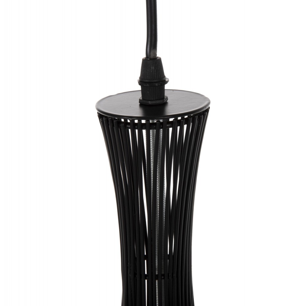 Φωτιστικό οροφής μονόφωτο από μέταλλο σε χρώμα μαύρο Φ30x50