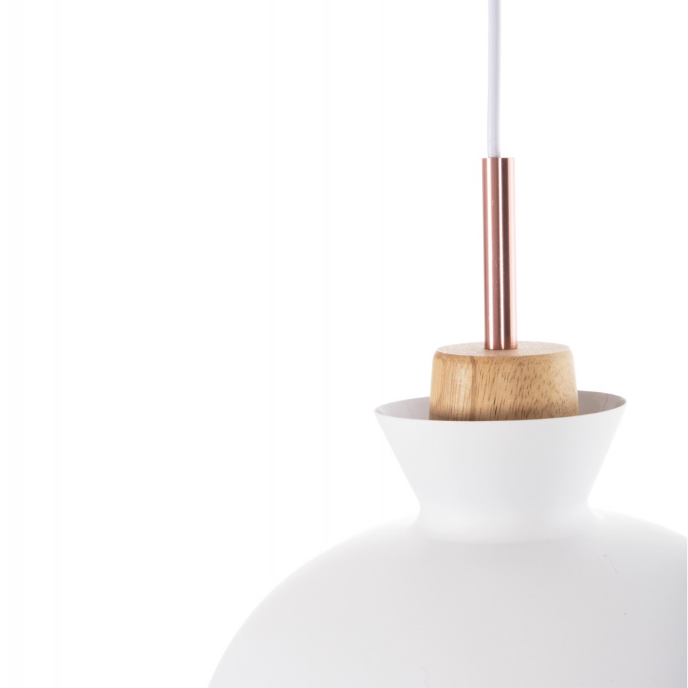 Φωτιστικό οροφής τρίφωτο από μέταλλο σε χρώμα μαύρο/γκρι/λευκό Φ29x113