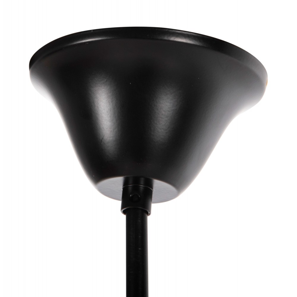 Φωτιστικό οροφής πολύφωτο από μέταλλο/σχοινίσε χρώμα μαύρο/φυσικό Φ66x131