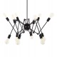 Φωτιστικό οροφής πολύφωτο από μέταλλο σε χρώμα μαύρο Φ92x120
