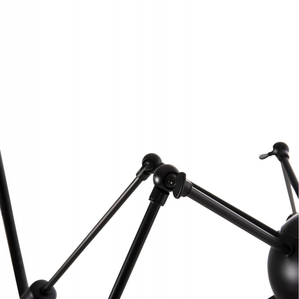 Φωτιστικό οροφής πολύφωτο από μέταλλο σε χρώμα μαύρο Φ92x120