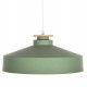Φωτιστικό οροφής μονόφωτο από μέταλλο σε χρώμα πράσινο Φ40x116