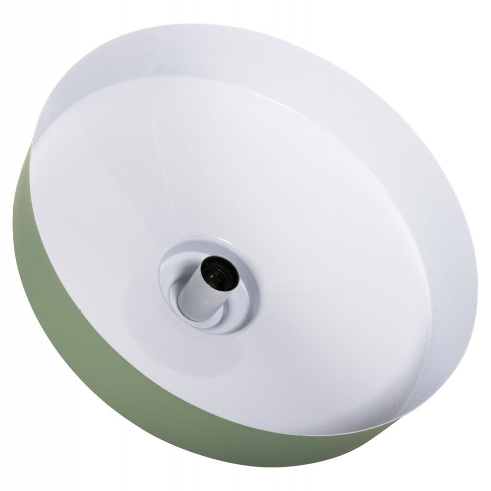 Φωτιστικό οροφής μονόφωτο από μέταλλο σε χρώμα πράσινο Φ40x116